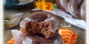 шоколадные пончики