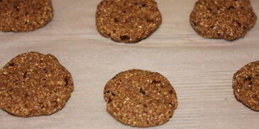 овсяные пряники с черносливом и миндалем