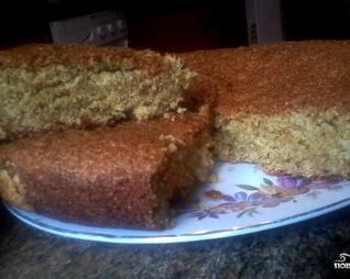 Постная коврижка с морковью