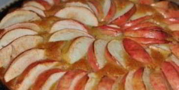 постная коврижка с яблоками