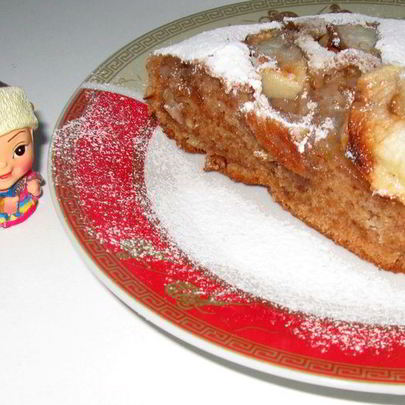 Постная яблочная коврижка