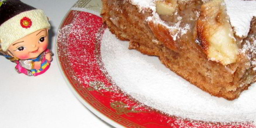 Рецепт постной яблочной коврижки