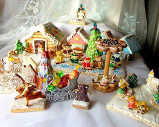 Пряничная Рождественская деревня