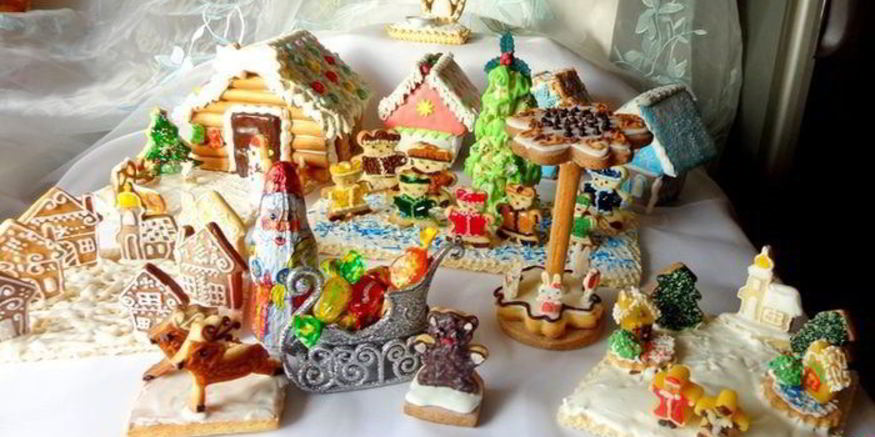 Рецепт пряничной рождественской деревни