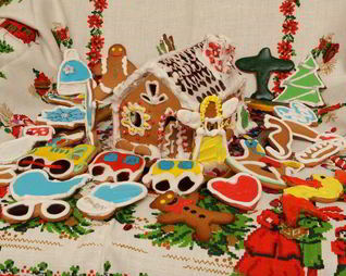 Пряничный домик и имбирные пряники