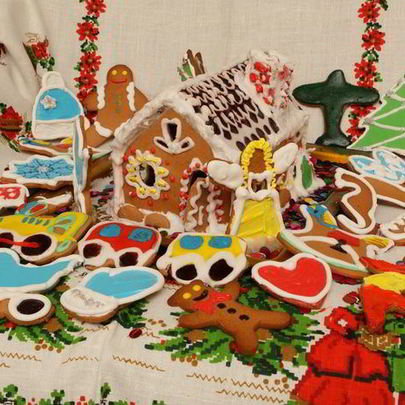 Пряничный домик и имбирные пряники