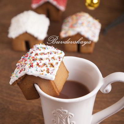 Пряничный домик на кружку