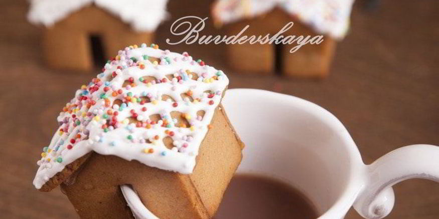 Рецепт пряничного домика на кружку