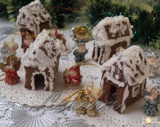 Пряничные домики на чашки