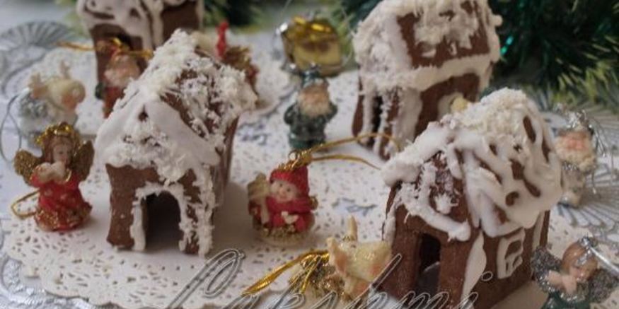 Рецепт пряничных домиков на чашки