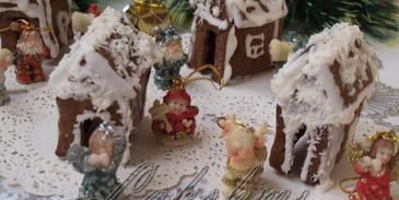 пряничные домики на чашки