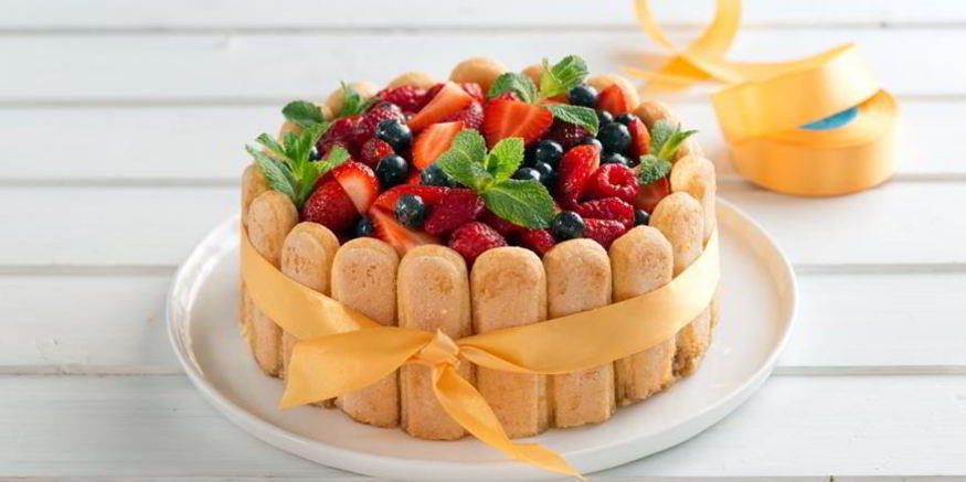 Рецепт изысканной шарлотки с манго и заварным кремом