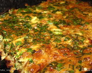 Капустная шарлотка