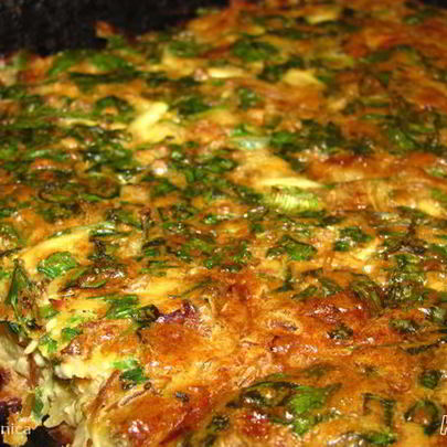 Капустная шарлотка