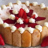 Рецепт Клубнично-творожной шарлотка