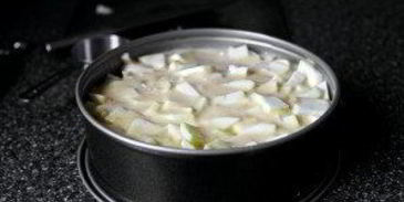 пышная шарлотка с яблоками