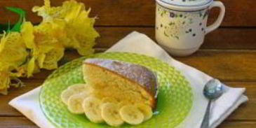 шарлотка с бананами