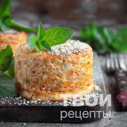 Шарлотка с капустой