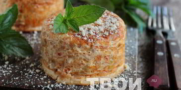 шарлотка с капустой