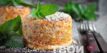 шарлотка с капустой