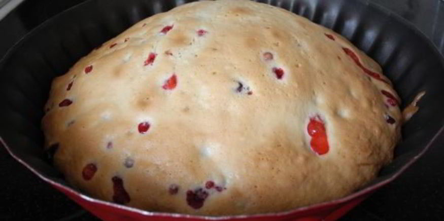 Рецепт шарлотки с клюквой