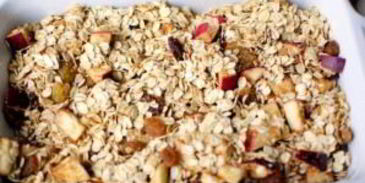 шарлотка с овсянкой