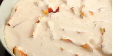 шарлотка с персиками