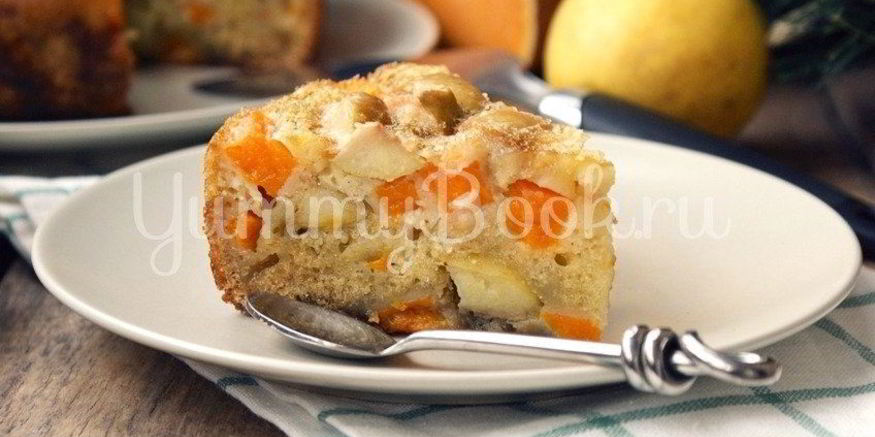 Рецепт шарлотки с тыквой и яблоками в мультиварке