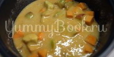 шарлотка с тыквой и яблоками в мультиварке