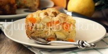 шарлотка с тыквой и яблоками в мультиварке