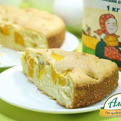 Шарлотка с тыквой