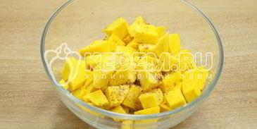 шарлотка с тыквой