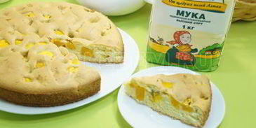 шарлотка с тыквой