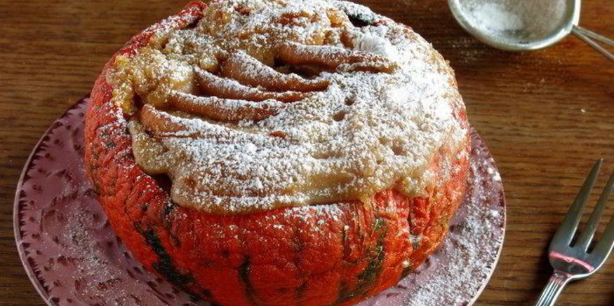 Рецепт шарлотки в тыкве