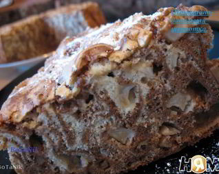 Шоколадно-ванильная шарлотка