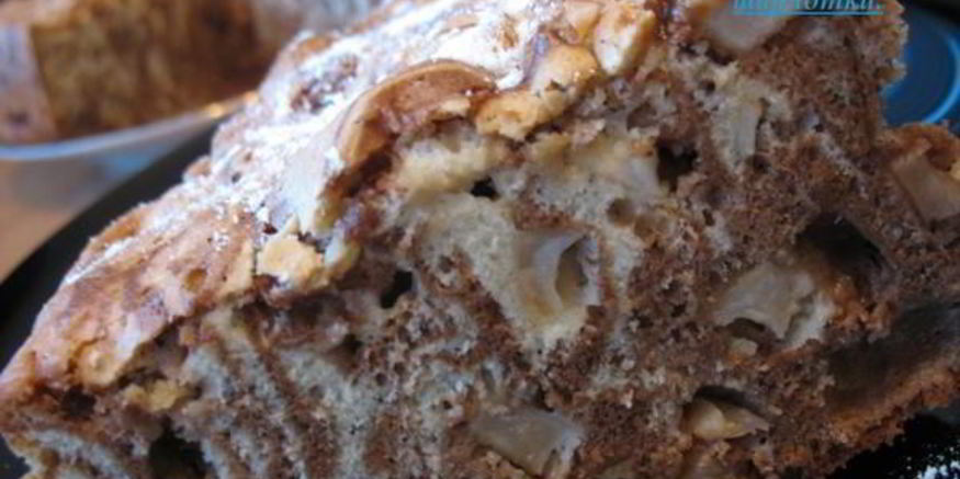 Рецепт шоколадна-ванильной шарлотка