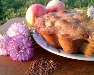 Вегетарианская шарлотка без яиц