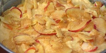 яблочная шарлотка на сидре