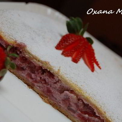 Клубничный штрудель с рикоттой