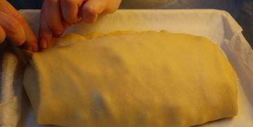 клубничный штрудель с рикоттой