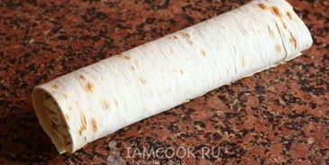 ленивый штрудель из лаваша с яблоками