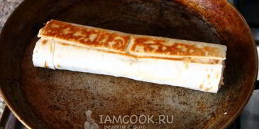 ленивый штрудель из лаваша с яблоками