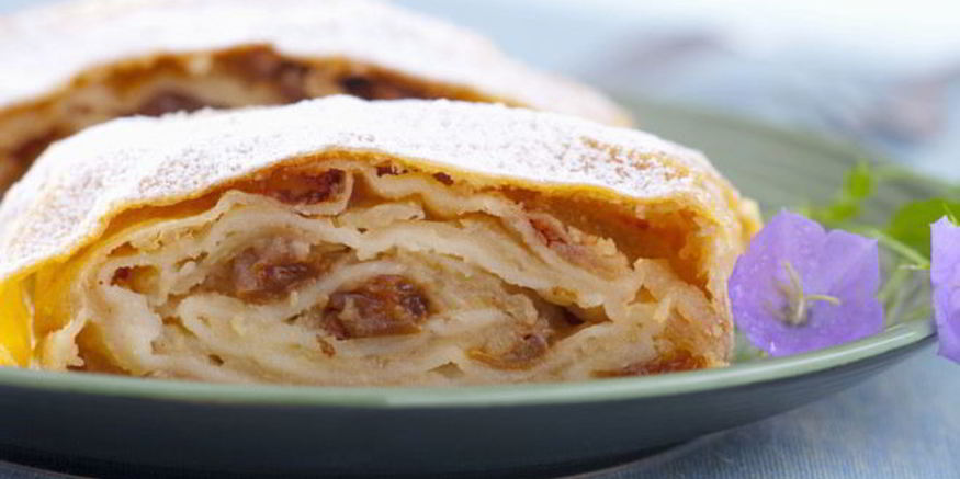 Рецепт постного штруделя