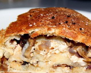 Штрудель с курицей и грибами