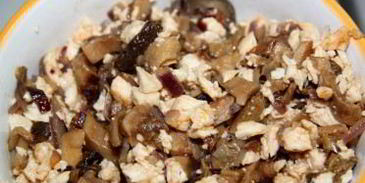 штрудель с курицей и грибами