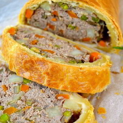 Штрудель с мясом