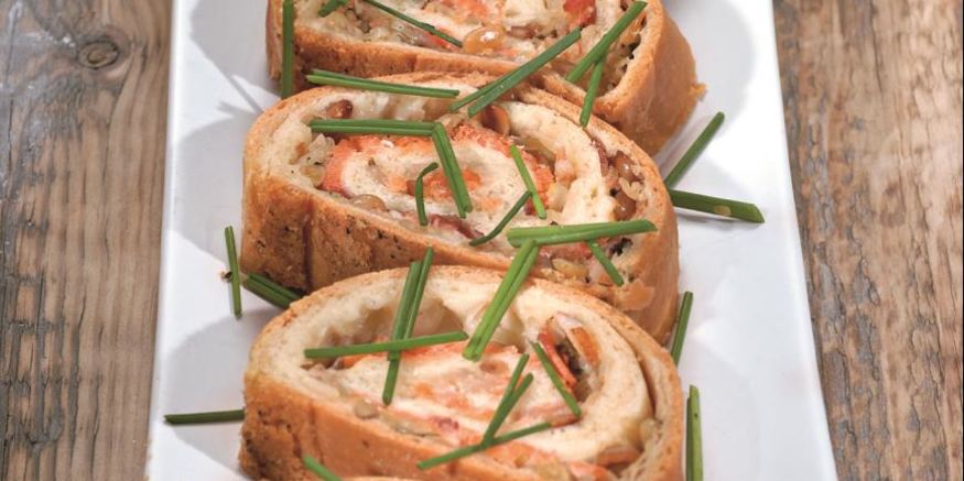 Рецепт штруделя с семгой