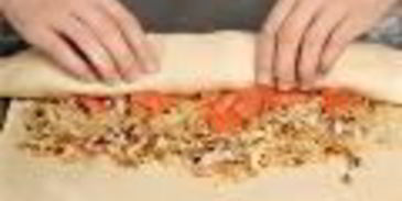 штрудель с семгой