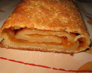 Штрудель с яблоком и тыквой