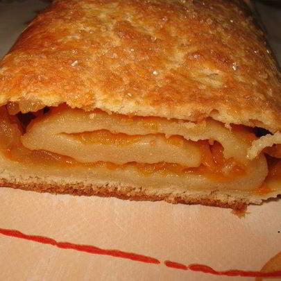 Штрудель с яблоком и тыквой
